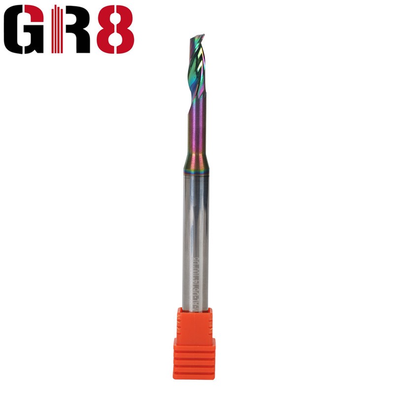 1 Flutes aliminyòm Pwosesis Fen Mill